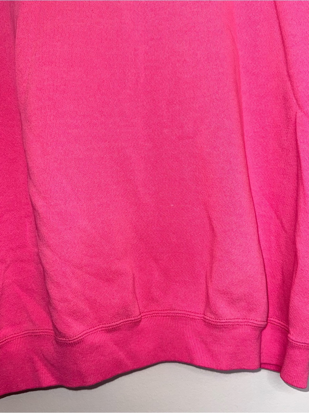 Tultex Vintage Bright Hot Pink Crewneck Sweatshirt - Picture 6 of 7